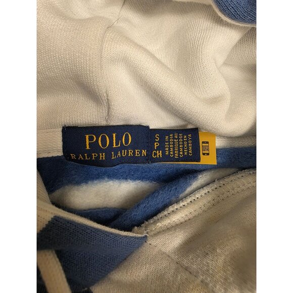 Polo Ralph Lauren Women's Small Cropped Boxy Limited Edition Hoodie Splatter - Picture 7 of 9